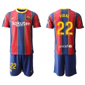 Koszulka FC Barcelona Arturo Vidal 22 Dziecięcy Domowe Stroje Piłkarskie 2020/21